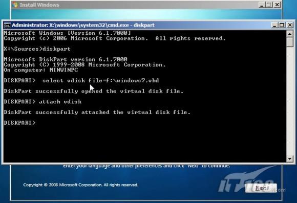 将windows7安装到映像文件中的新奇招数_商用