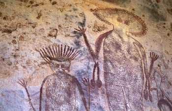 网站称澳洲岩画为外星人光临地球证据(组图)