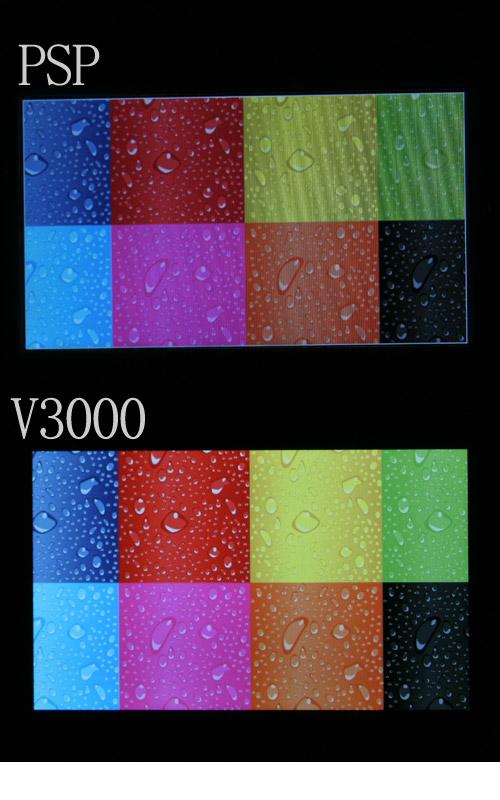 国货完胜 艾诺V3000与PSP屏幕画质对比(2)_数
