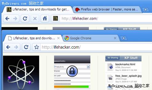 高度仿真FirefoxChrome界面扩展包放出