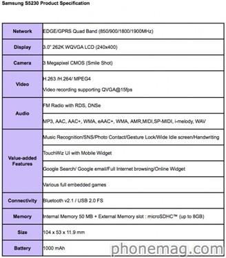 全触屏娱乐新机三星S5600/S5230发布