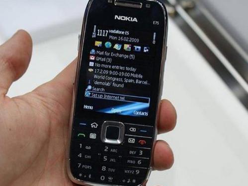 侧滑全键盘 s60智能诺基亚e75再度跳水