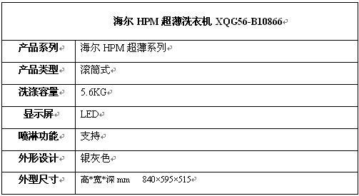 新婚小夫妻最爱海尔HPM超薄洗衣机