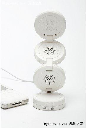 W型折叠式音箱 灵感来自手风琴_数码