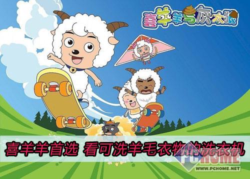 点击查看本文图片 喜羊羊首选 看可洗羊毛衣物的洗衣机