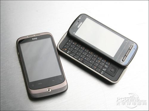 智能机校园走俏诺基亚C6对比HTC野火