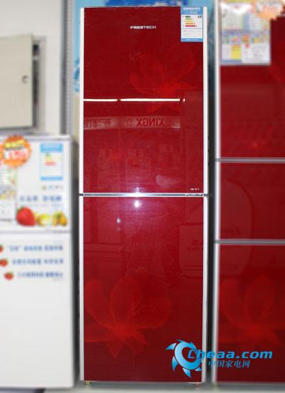 红色靓丽外观新飞双门冰箱国美售2699