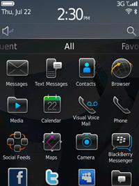 RIM最新的BlackBerry 6智能手机操作系统
