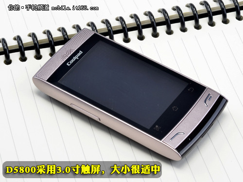 GSM/EVDO双模单待酷派智能机D5800图赏