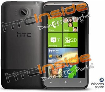 HTC大屏幕手机曝光 搭载WP7芒果系统_手机