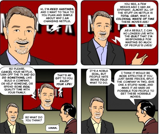 NetflixCEO自爆为何要将公司一分为二