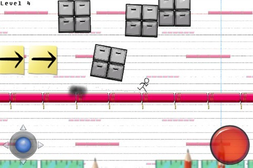 涂鸦风格跑酷游戏 iPad火柴人大冒险2_手机