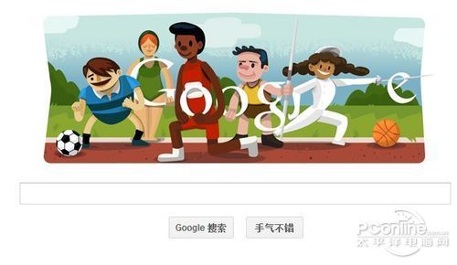 谷歌涂鸦:庆祝2012伦敦奥运会开幕式_软件学