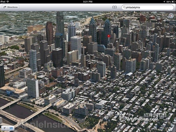 ios 6 beta 4添加更多3d城市地图
