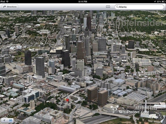 iOS 6 Beta 4添加更多3D城市地图_软件学园
