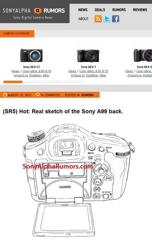 略微改进 外网泄露索尼A99机背设计方案 略微改进 外网泄露索尼A99机背设计方案
