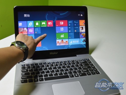海尔win8超极本首曝配备触屏金属外壳