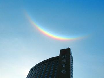 幻日三象因高空冰晶折射专家称与末日无关