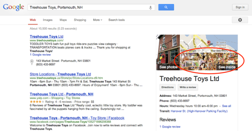 Google地图新添按键可查看店家内部装潢 