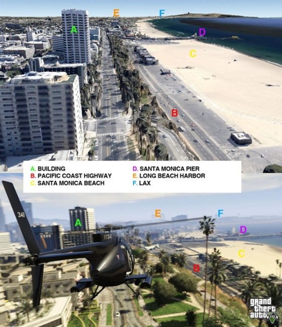 Gta V 实景比照完美复刻洛杉矶 软件学园 新浪科技 新浪网