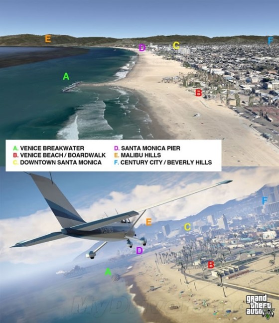 Gta V 实景比照完美复刻洛杉矶 软件学园 新浪科技 新浪网