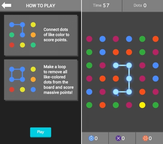 一分钟连线消除 安卓游戏《Glow Dots》_软件