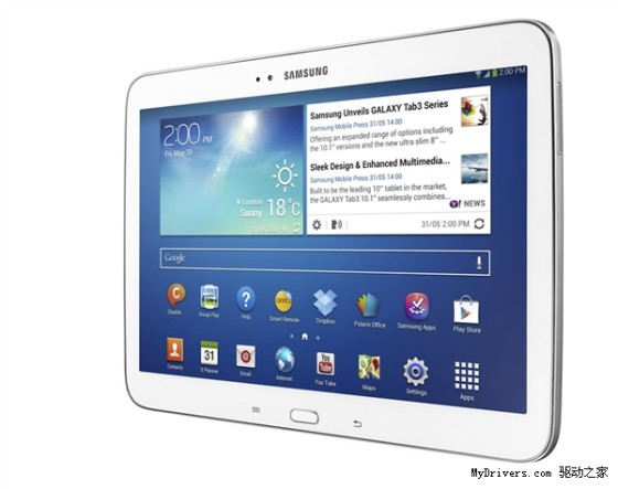 三星8寸/10寸Tab 3平板齐亮相