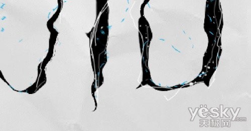 Photoshop水彩背景设计流体排版