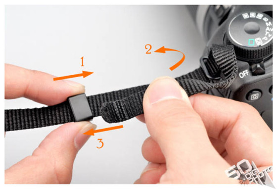 数码相机背带绑法教学:美观又稳固安全