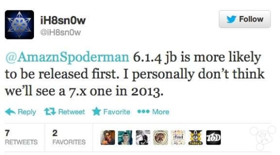 iH8sn0w：iOS7越獄今年不行上一代先來
