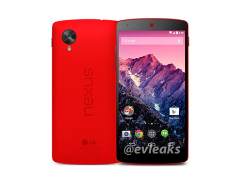 四核智能强机 Nexus 5红色版效果图曝光 
