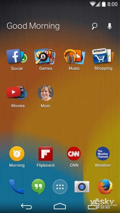 Mozilla展示安卓平台Firefox OS应用启动器
