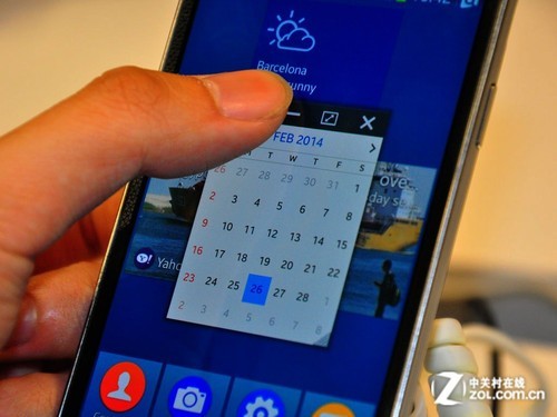 界面风格曝光 三星中兴Tizen原型机现身