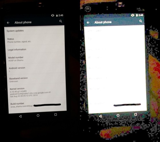 Nexus X真机正面照曝光：跑上Android L
