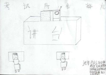 青少年创意设计大赛作品:考试防作弊机_科学探