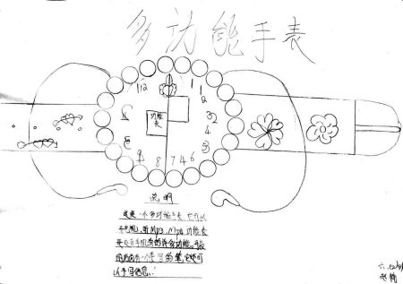 科技时代_青少年创意设计大赛作品:多功能手表