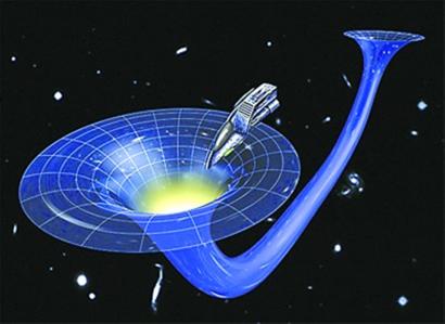 时光机,在理论上是可行的,所需条件包括太空中的虫洞或速度接近光速的