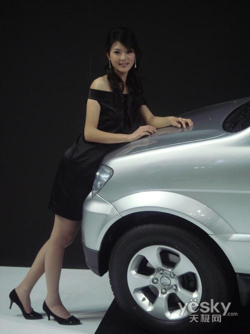 香车美女GPS长虹GPS410带我去逛车展