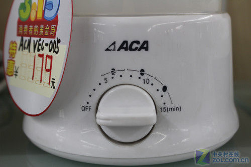 6分钟可蒸熟5只鸡蛋ACA蒸蛋器现179元