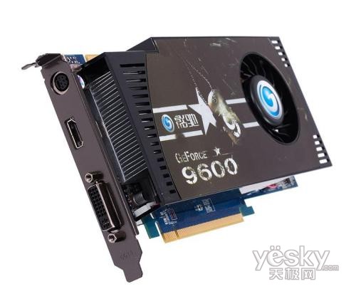 三星0.8ns显存影驰率先发布9600GSO显卡