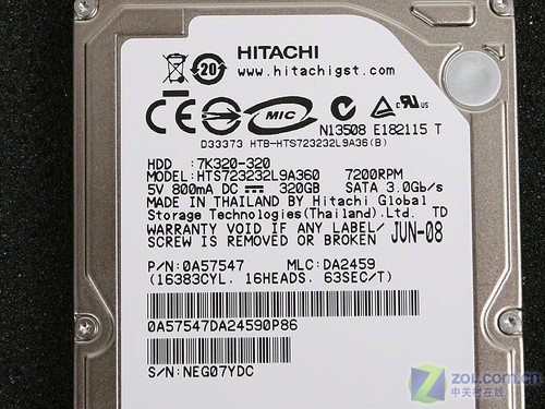 与台式抗衡日立7200转笔记本硬盘评测