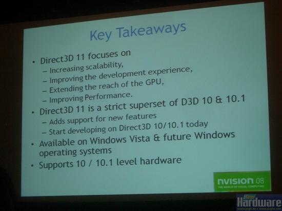 DX11将随Windows7发布首次DEMO展示