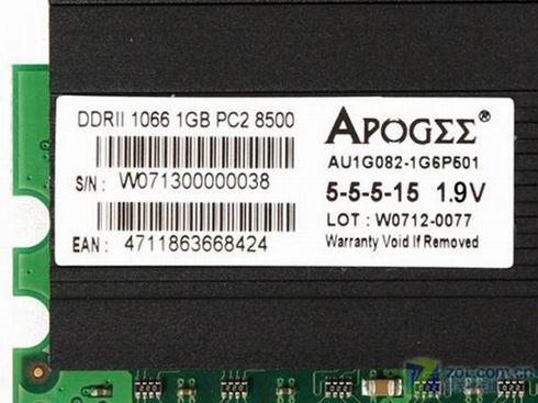 ������״ɢ��Ƭ���ܾ�����ͨ���ʡ����ס��ɱ�----����EPPAPOGEEGTDDR2-10661GB��װ�ڴ�