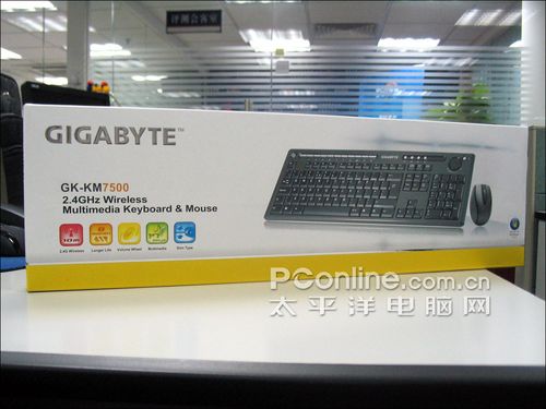 抢占外设市场!技嘉2.4G无线键鼠套装上市