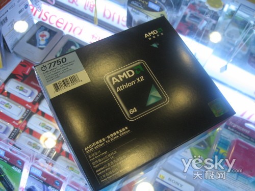AMD Athlon64 X2 7750黑盒版处理器售415元_