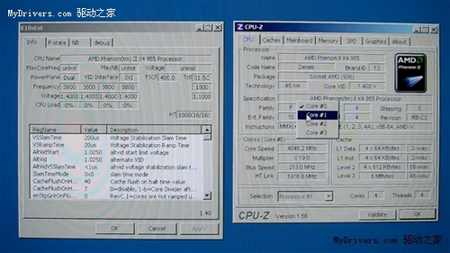 仅只用风冷!AMD羿龙X4 955疯狂超至5G