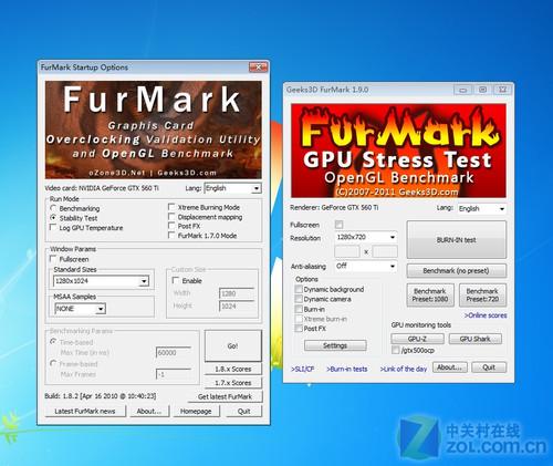 A\/N很无奈 新Furmark烧卡软件功能实测
