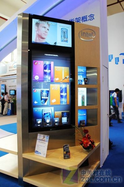 上海数字标牌展:Intel展示智能货架
