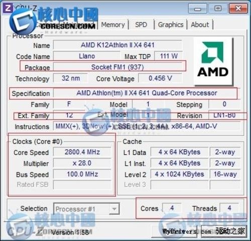 athlon ii x4 641