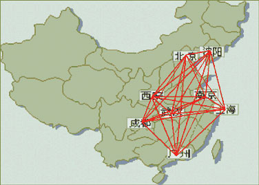 中国公用计算机互联网CHINANET全国骨干网建